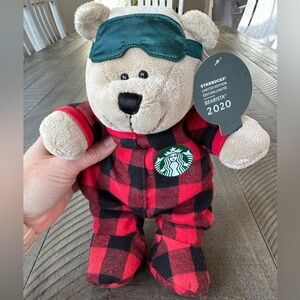 Starbucks Bearista 2020 Limited Edition Bear Plush Plaid Outfit (NWT)
